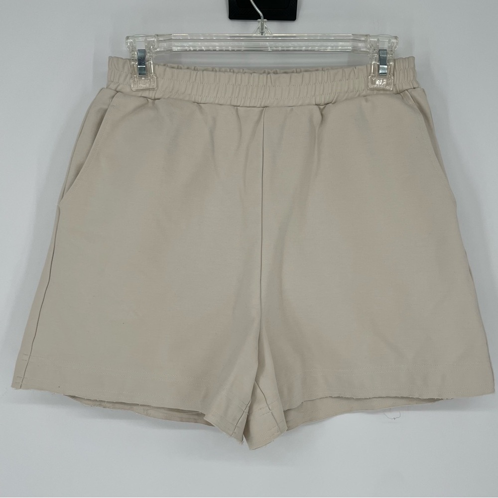 Nap Loungewear Casual Cozy Sweat Shorts Cutoff Heavy Elastic Waist‎ Comfy - Picture 2 of 13